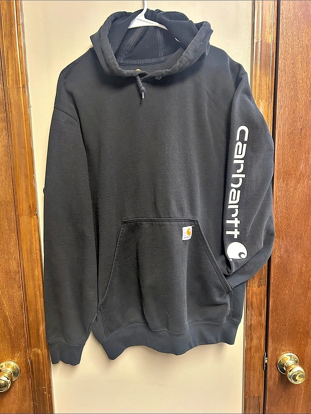 Carhartt Loose Fit Midweight Logo Sleeve Graphic Hooded Sweatshirt Hooded